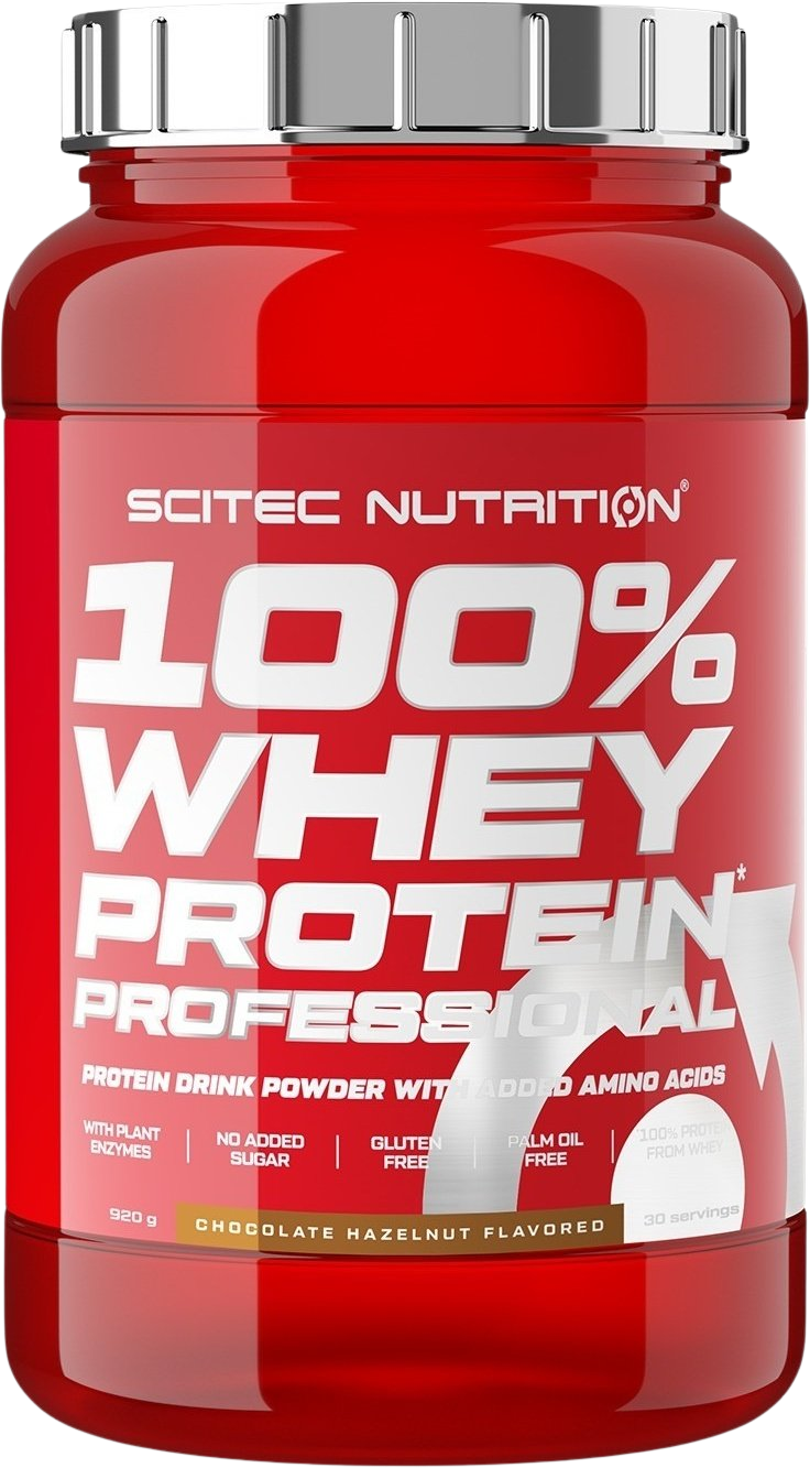 SciTec Nutrition 100% Whey Protein Professional čokoláda/lískový oříšek 920 g
