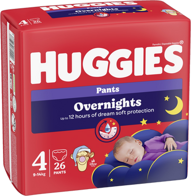 Huggies® Overnights Pants 4, 26 ks