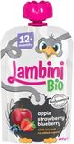 Lambini Bio Demeter kapsička jablko, jahoda a borůvka 100 g