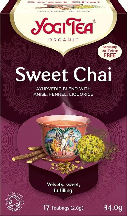 Yogi Tea BIO Čaj Sladký chai 17 sáčků