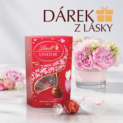 Lindt Lindor Mléčný Valentines Day 200 g