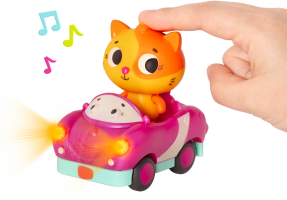 B-Toys Svítící autíčka se zvuky 3 ks