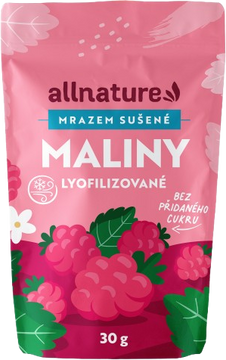 Allnature Malina sušená mrazem celá 30 g