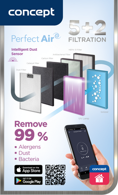 Concept Čistička vzduchu Perfect Air Smart CA2000 černá