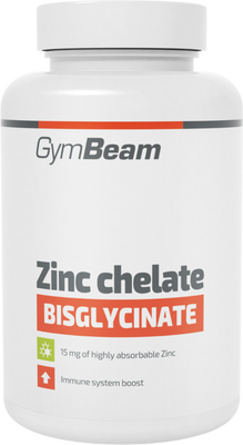 GymBeam Zinek chelát (bisglycinát) 180 kapslí