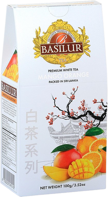 Basilur White Tea Mango Orange papír 100 g