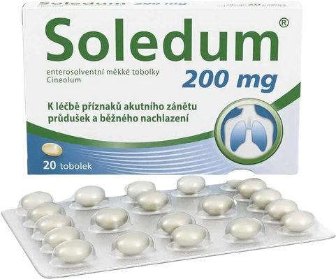 Soledum 200 mg 20 měkkých tobolek