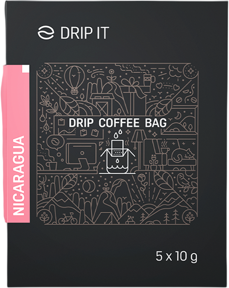 Drip it Káva ve filtru Nicaragua Prodecoop 5 x 10 g