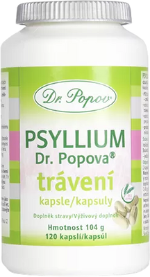 Dr.Popov Psyllium Trávení 120 kapslí