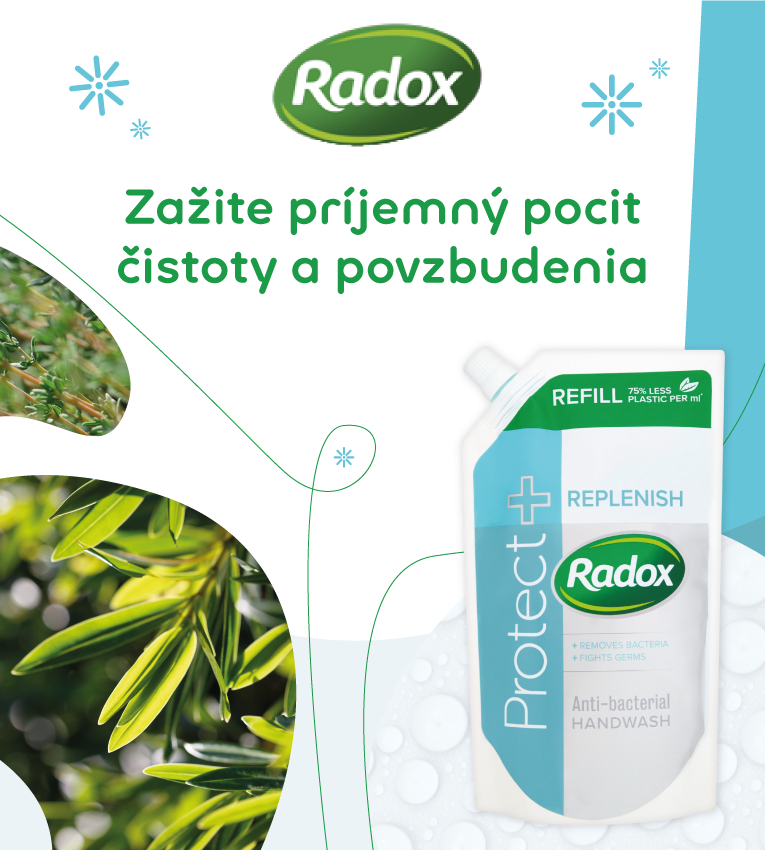  Radox, Antibakteriálne tekuté mydlo, Tea tree