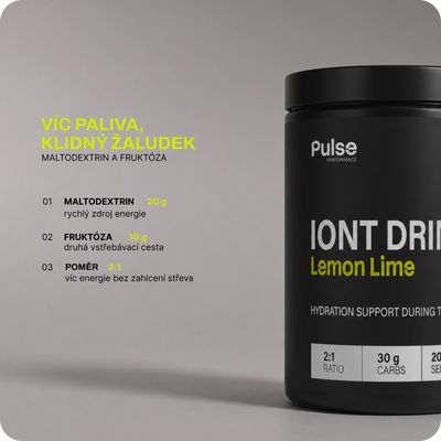 Pulse Performance Carb Iont Drink Citron Limetka 640 g