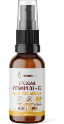 Blendea Lipozomální Vitamin D3+K2 sprej 10 ml
