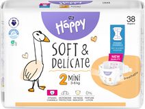 Bella Baby Happy Soft&Delicate Mini (3-6 kg), 38 ks