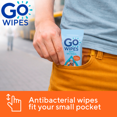 GoWipes Osvěžující vlhčené ubrousky s antibakteriálním účinkem Plastic Free 80 ks