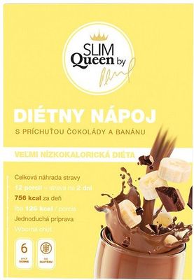 SLIM Queen Dietní nápoj čokoláda-banán 396 g