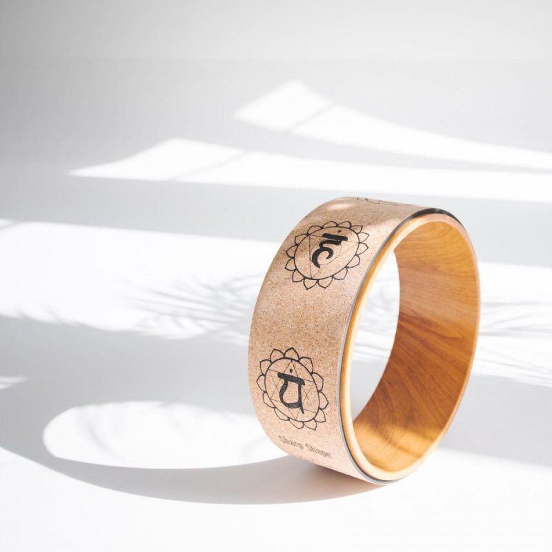 Sharp Shape Cork yoga wheel Mantra