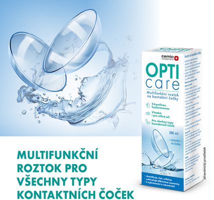 Cemio OPTIcare, multifunkční roztok na kontaktní čočky 380 ml