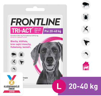 Frontline Tri-Act psi 20-40 kg spot-on 4 ml