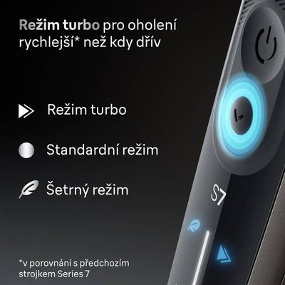 Braun Series 7 72-C7200cc, Holicí strojek - zlatý