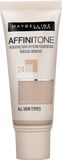 Maybelline New York Affinitone krycí hydratační make-up s vitaminem E 24 Golden Beige 30 ml