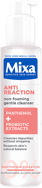 Mixa Zklidňující nepěnivý čisticí gel Anti-Reaction 150 ml