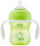 Chicco První tréninkový pohárek s měkkým náustkem oranžový/zelený 200 ml
