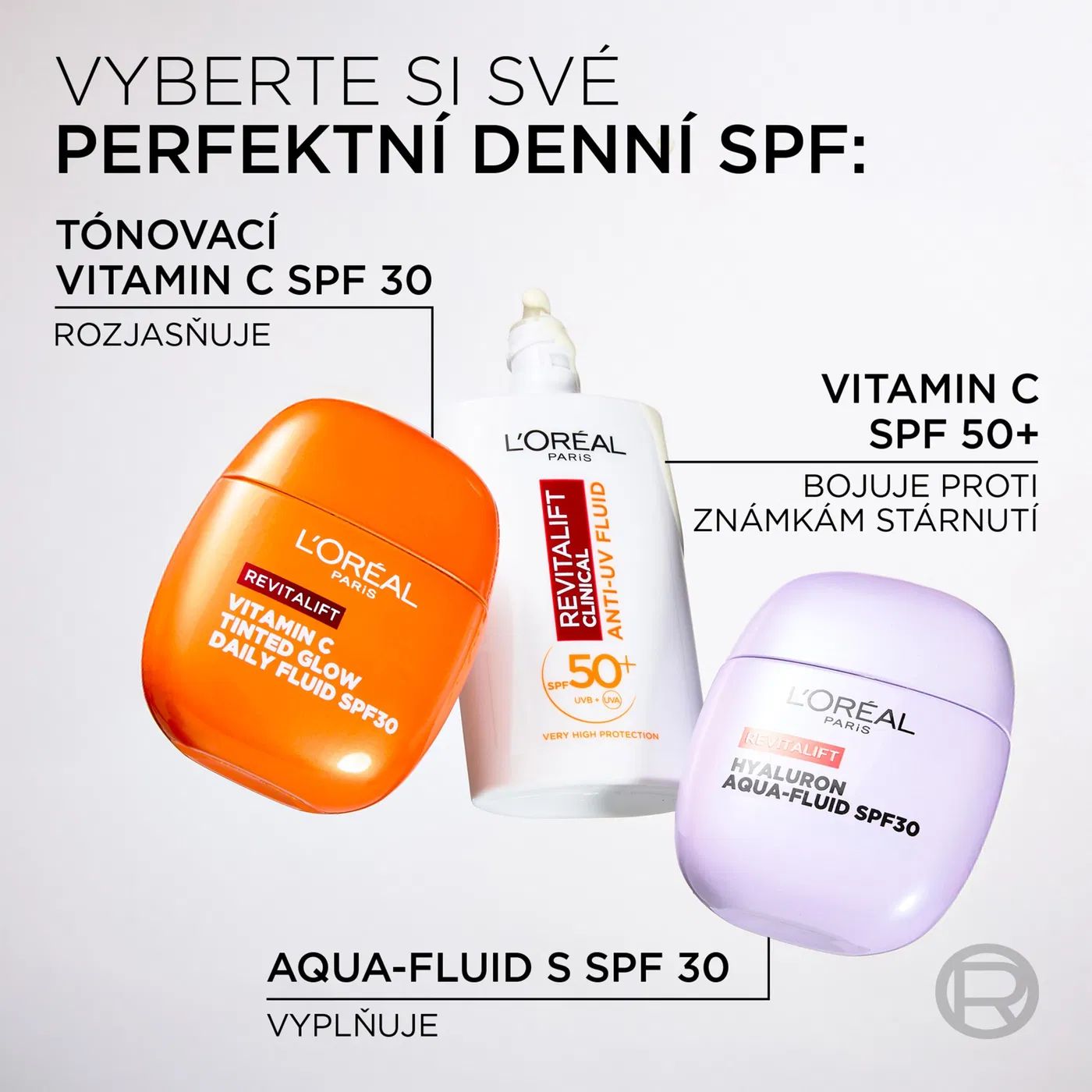 L'Oréal Paris Revitalift Filler SunPod Aqua Fluid s kyselinou hyaluronovou & SPF 30, 40 ml