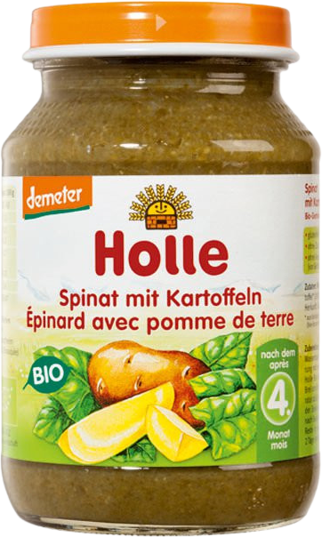 Holle bio dětská přesnídávka Špenát s bramborem 190 g