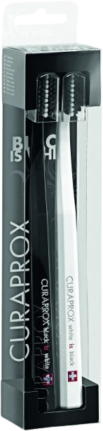 Curaprox White is Black Zubní kartáček 2 ks