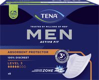 Tena Men Absorbent protector Level 3 Inkontinenční vložky pro muže 8 ks