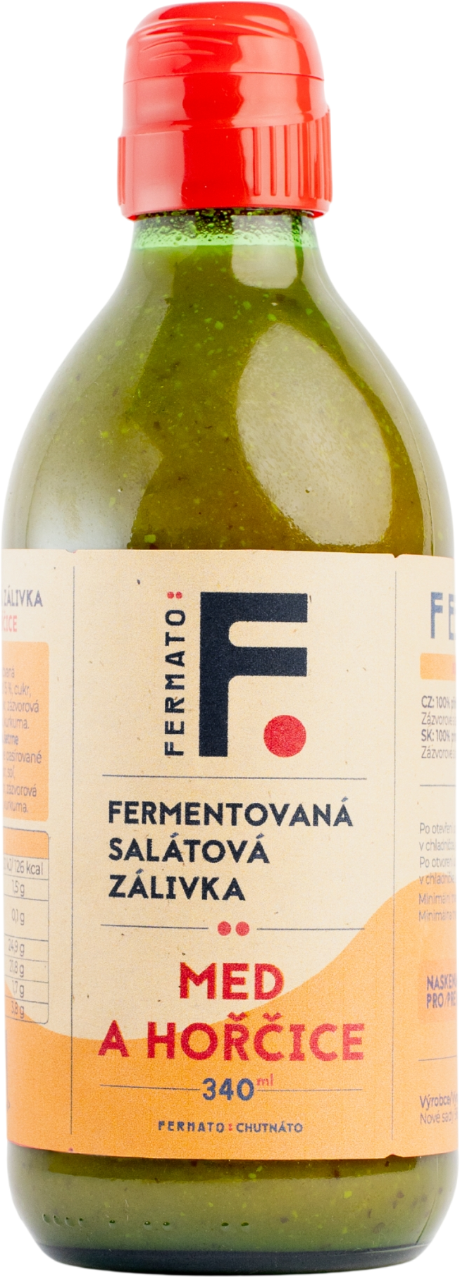 Fermato Fermentovaná salátová zálivka - Med a hořčice 340 ml