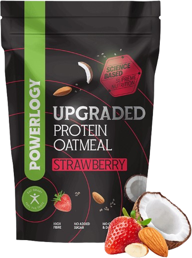 Powerlogy Upgraded Protein Oatmeal Strawberry 350 g