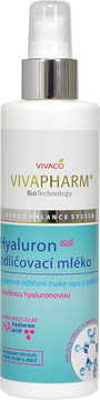 VivaPharm Odličovací mléko s kyselinou hyaluronovou 200 ml