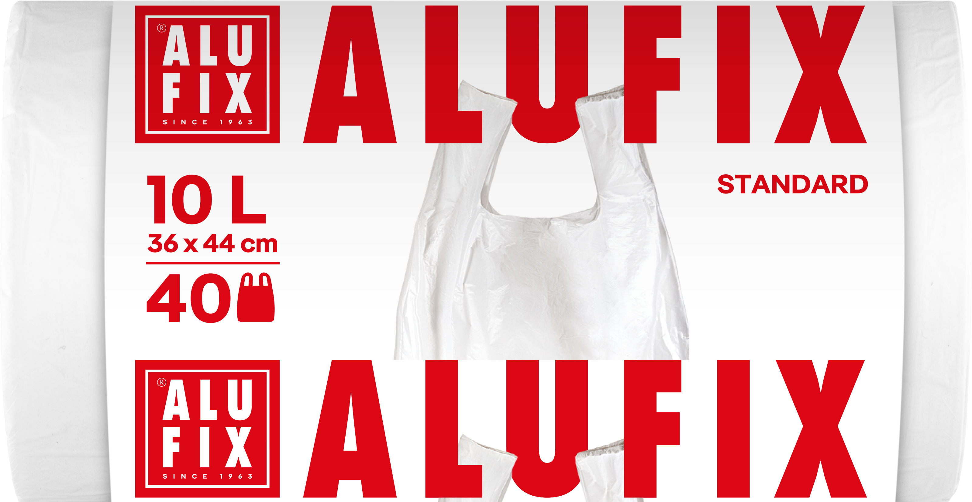 Alufix Pytle na odpadky s uchy 40 x 10 l