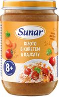 Sunar Příkrm rizoto s kuřetem a rajčaty 8m+, 190 g