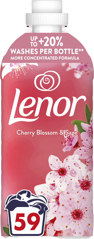Lenor Aviváž 59 Praní, Cherry Blossom & Sage 1.2 l