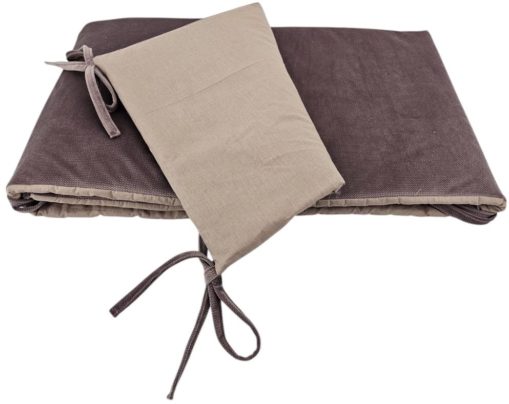 Eko Mantinel do postýlky bavlněný Velvet Dark Pink 360 cm