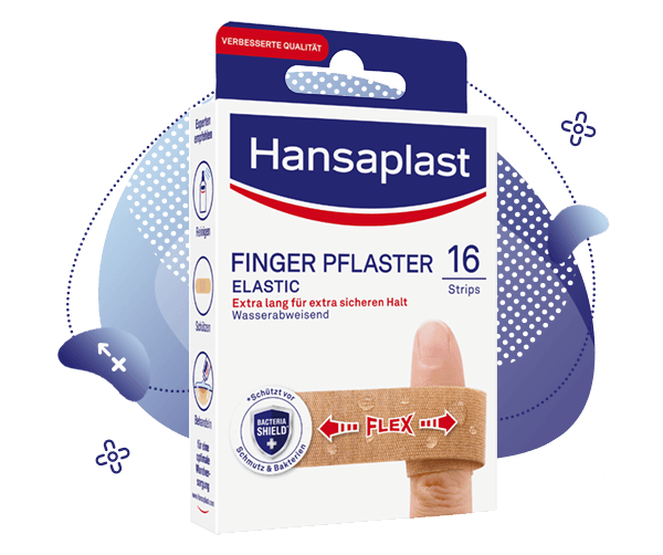 Hansaplast Finger Strips náplasť na prsty 16ks