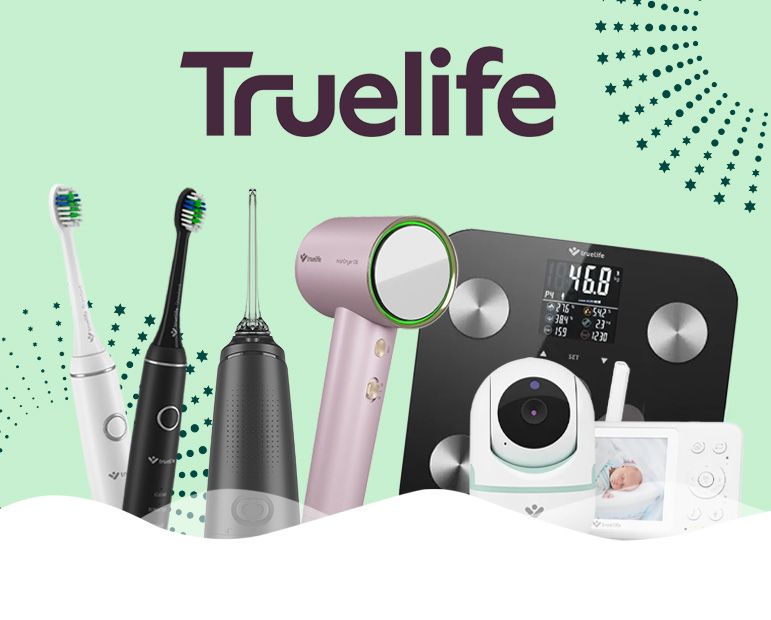 TrueLife, sonické kartáčky, ústní sprchy, úsměv, zuby, miminko 