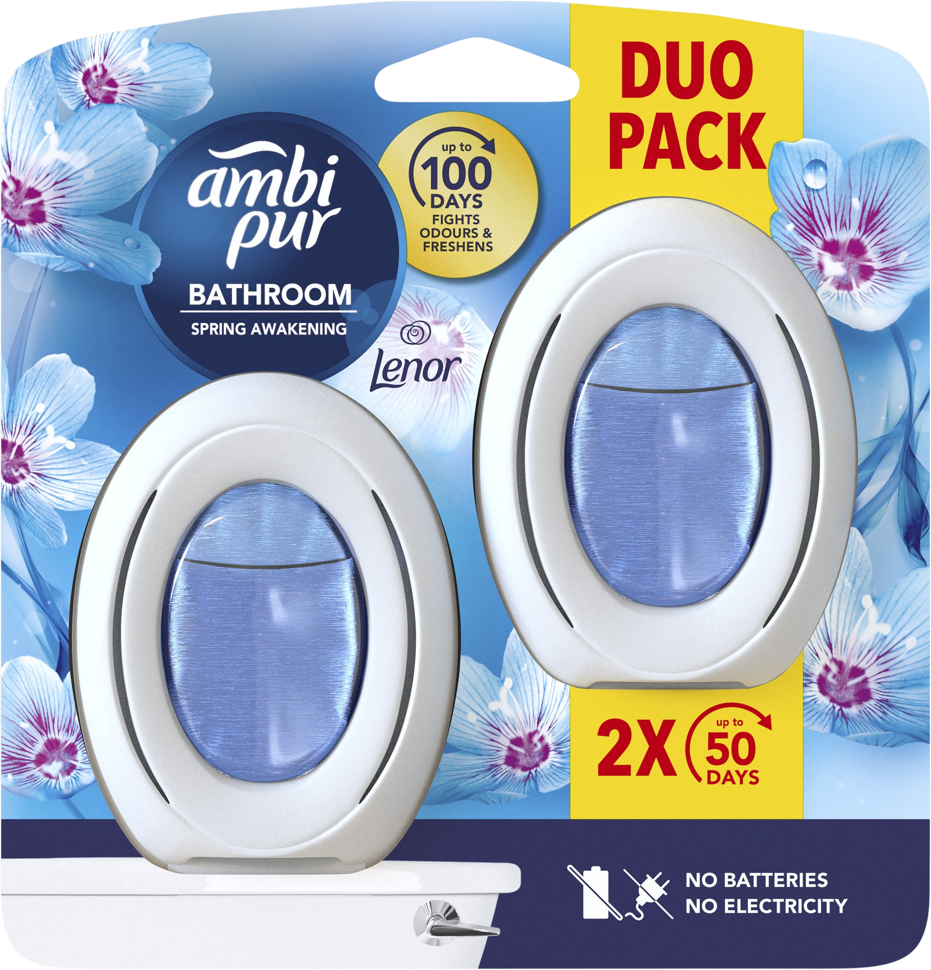 Ambipur Bathroom osvěžovač vzduchu spring awakening 2 x 7.5 ml