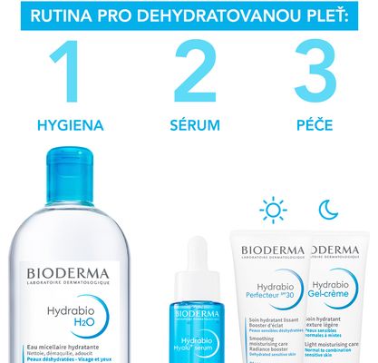 Bioderma Hydrabio H2O Micelární voda pro dehydratovanou pleť 500 ml