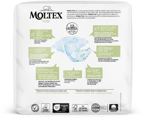 Moltex Plenky Pure Maxi 7-14 kg - ekonomické balení 6 x 29 ks