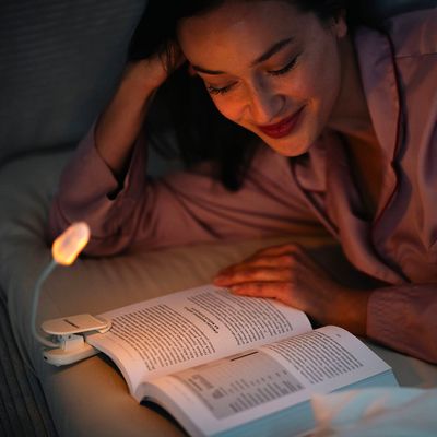 Lunesto LED Lampička na čtení bez modré složky s CLIP-ONEM černá