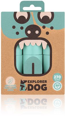 Explorer dog Sáčky recyklované na psí exkrementy s vůní máty 270 sáčků