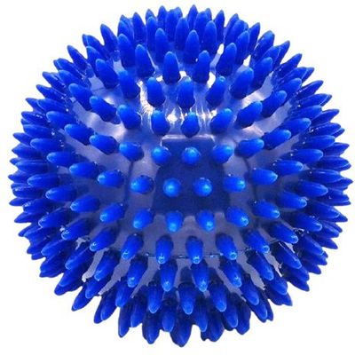 Rehabiq Masážní míček ježek, modrý 10 cm