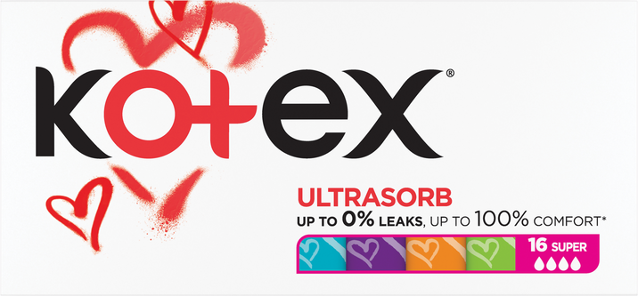 Kotex® Tampony Ultra sorb Super 16 ks
