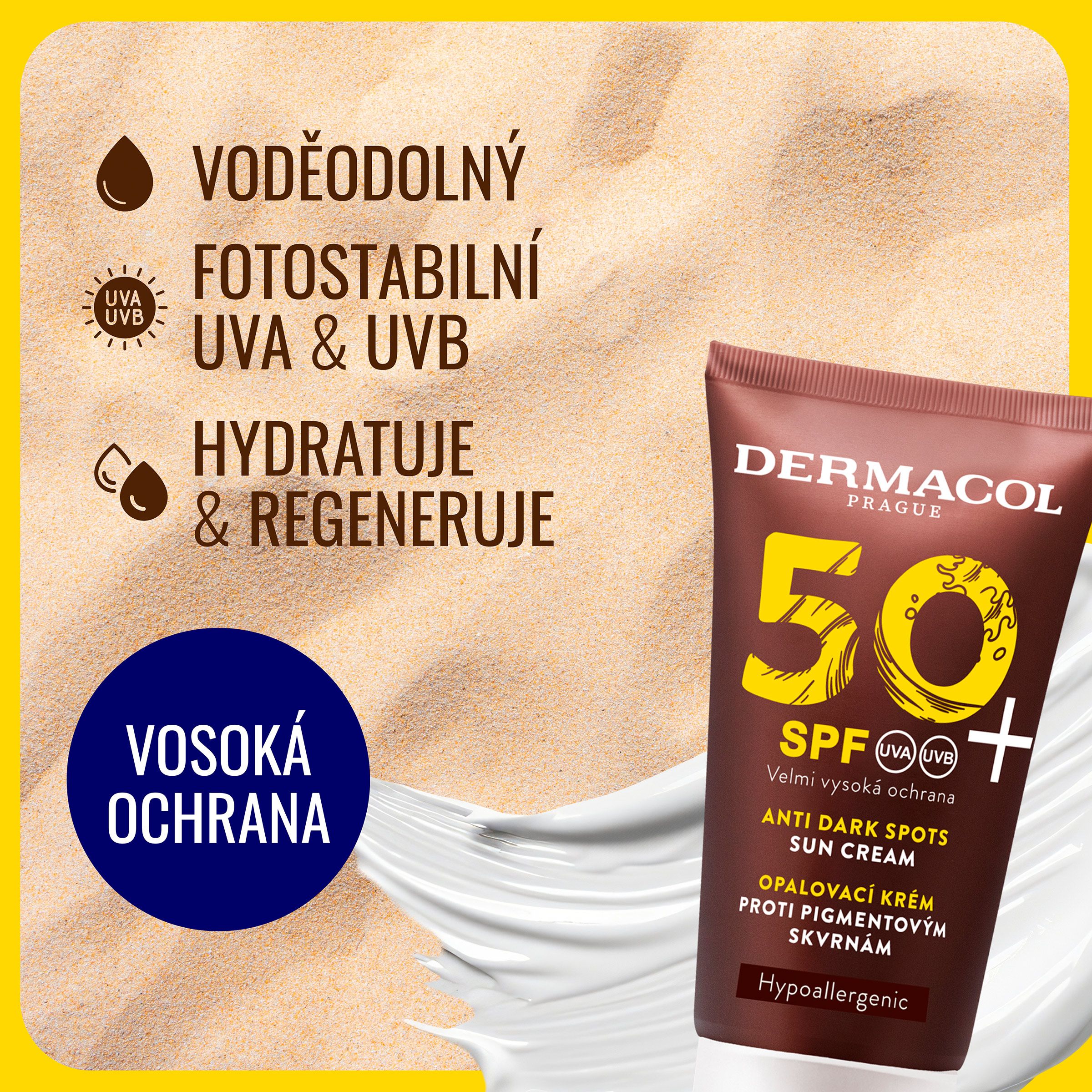 Dermacol SUN Pleťový krém SPF50+ proti pigmentovým skvrnám 50 ml