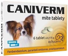 Caniverm pro psy a kočky 6 tablet