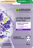 Garnier Skin Naturals Hydratační textilní maska proti projevům únavy s výtažkem z levandule 28 g