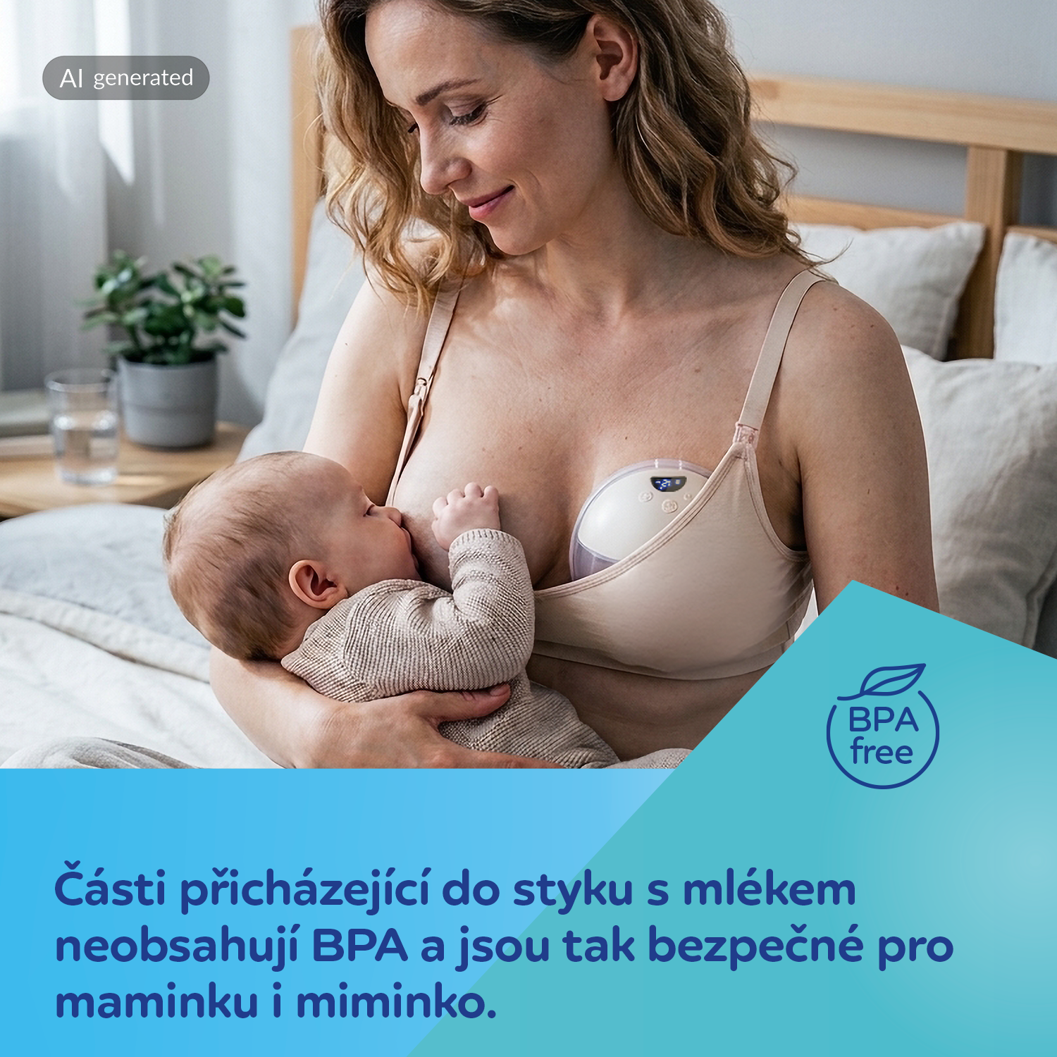 Canpol babies Dvojitá elektrická odsávačka mateřského mléka do podprsenky Hands-Free 2.0